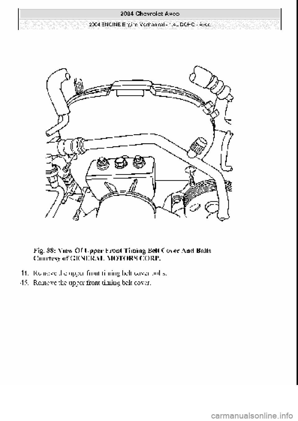 CHEVROLET AVEO 2002  Service Repair Manual 