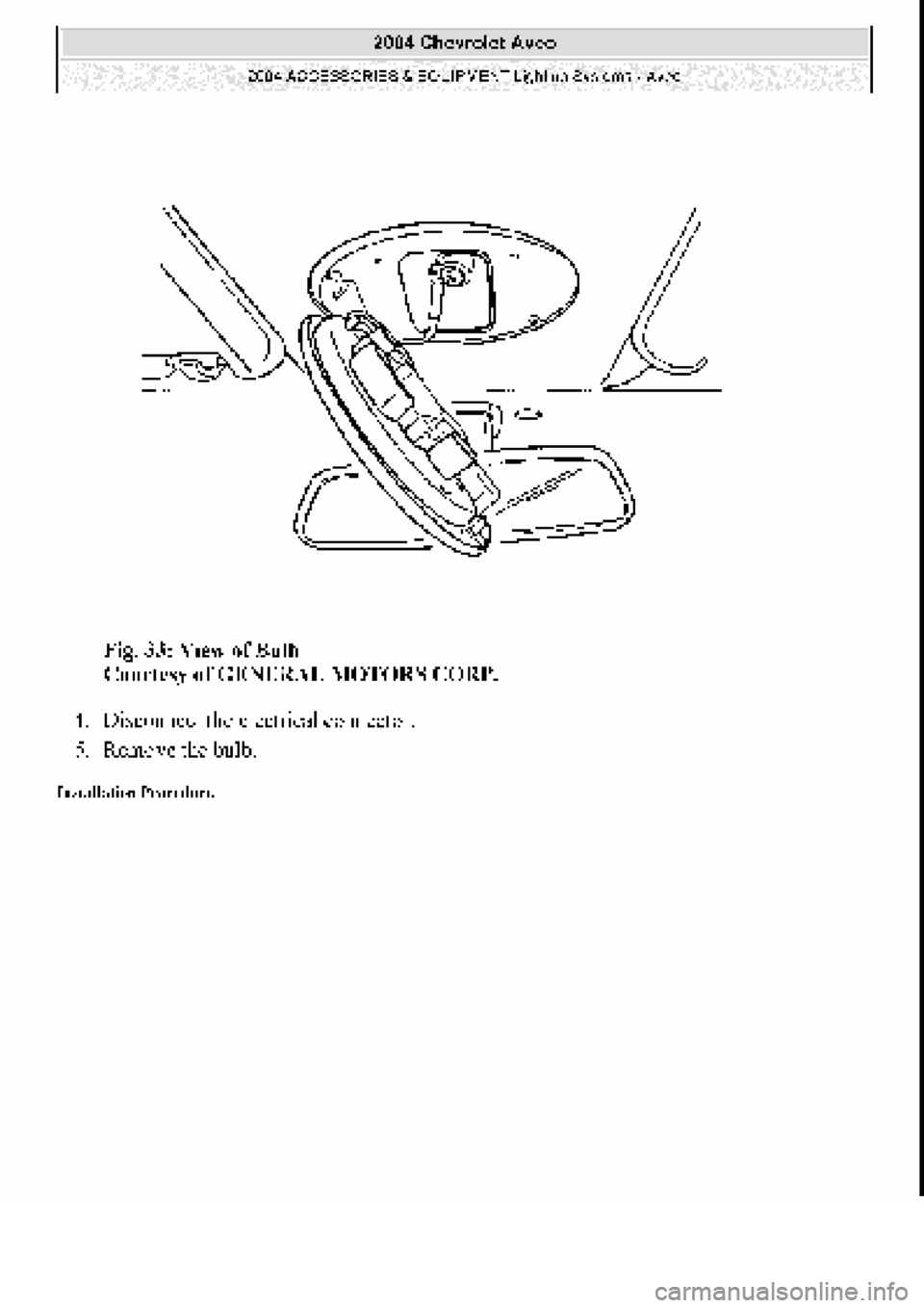 CHEVROLET AVEO 2002  Service Repair Manual 