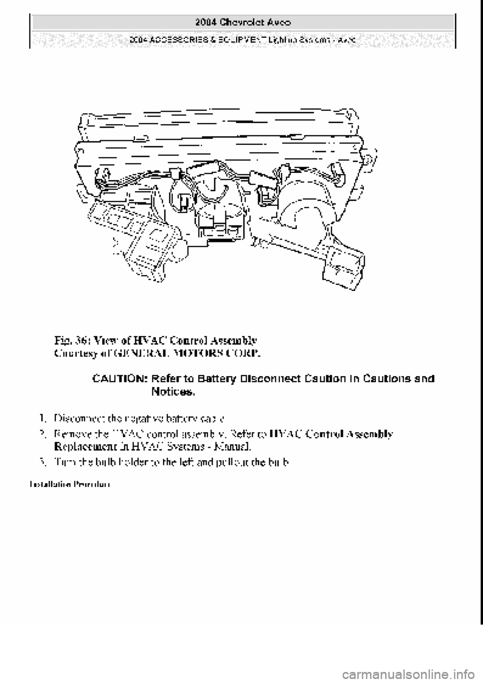 CHEVROLET AVEO 2002  Service Repair Manual 