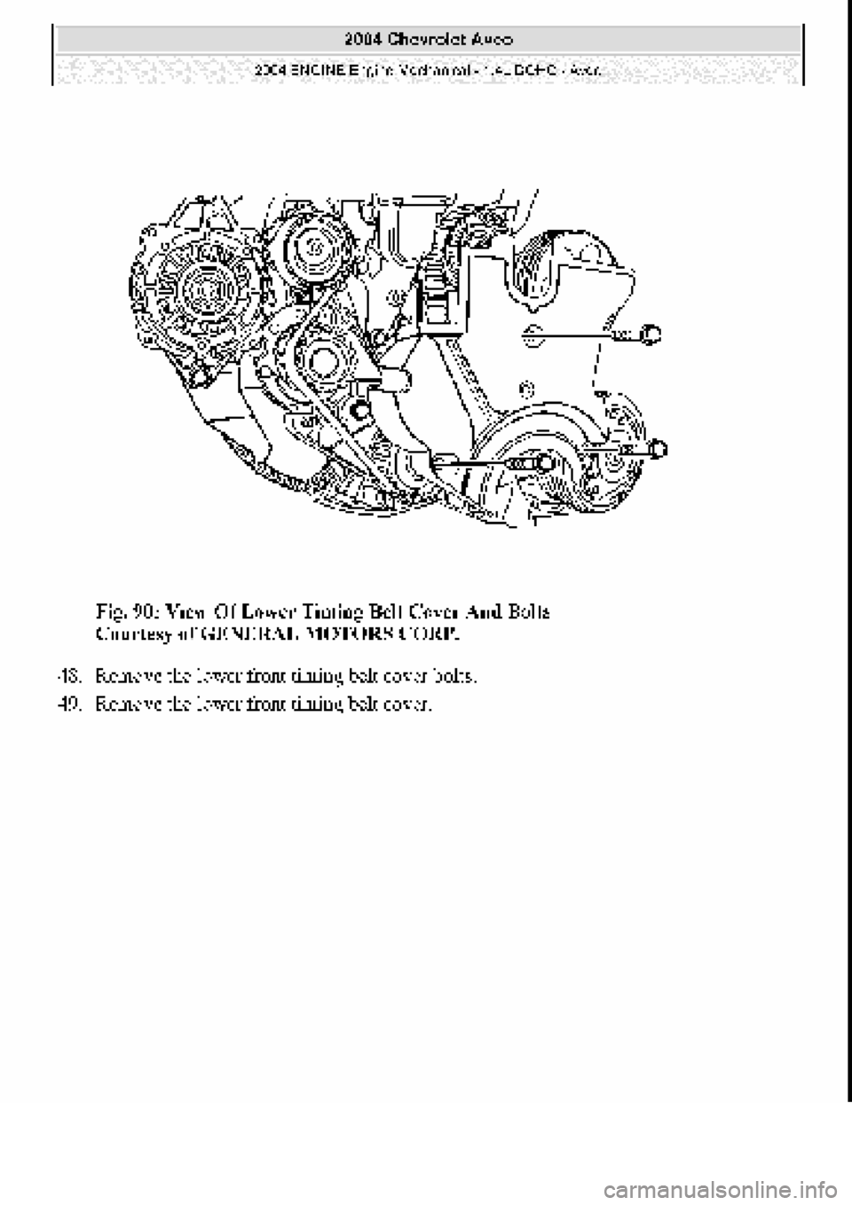 CHEVROLET AVEO 2002  Service Repair Manual 