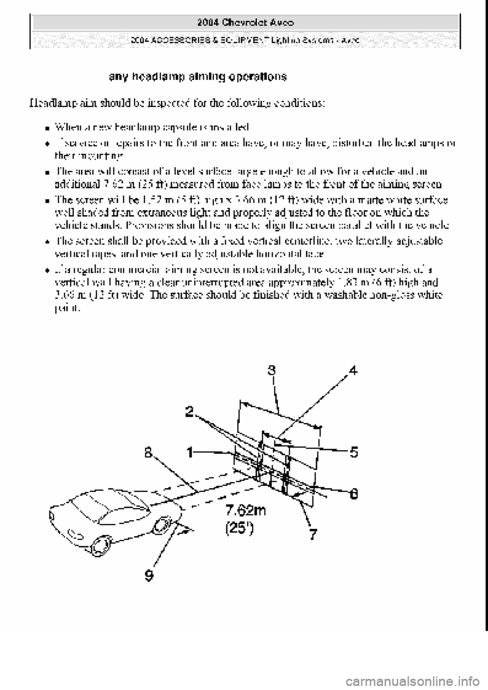 CHEVROLET AVEO 2002  Service Repair Manual 