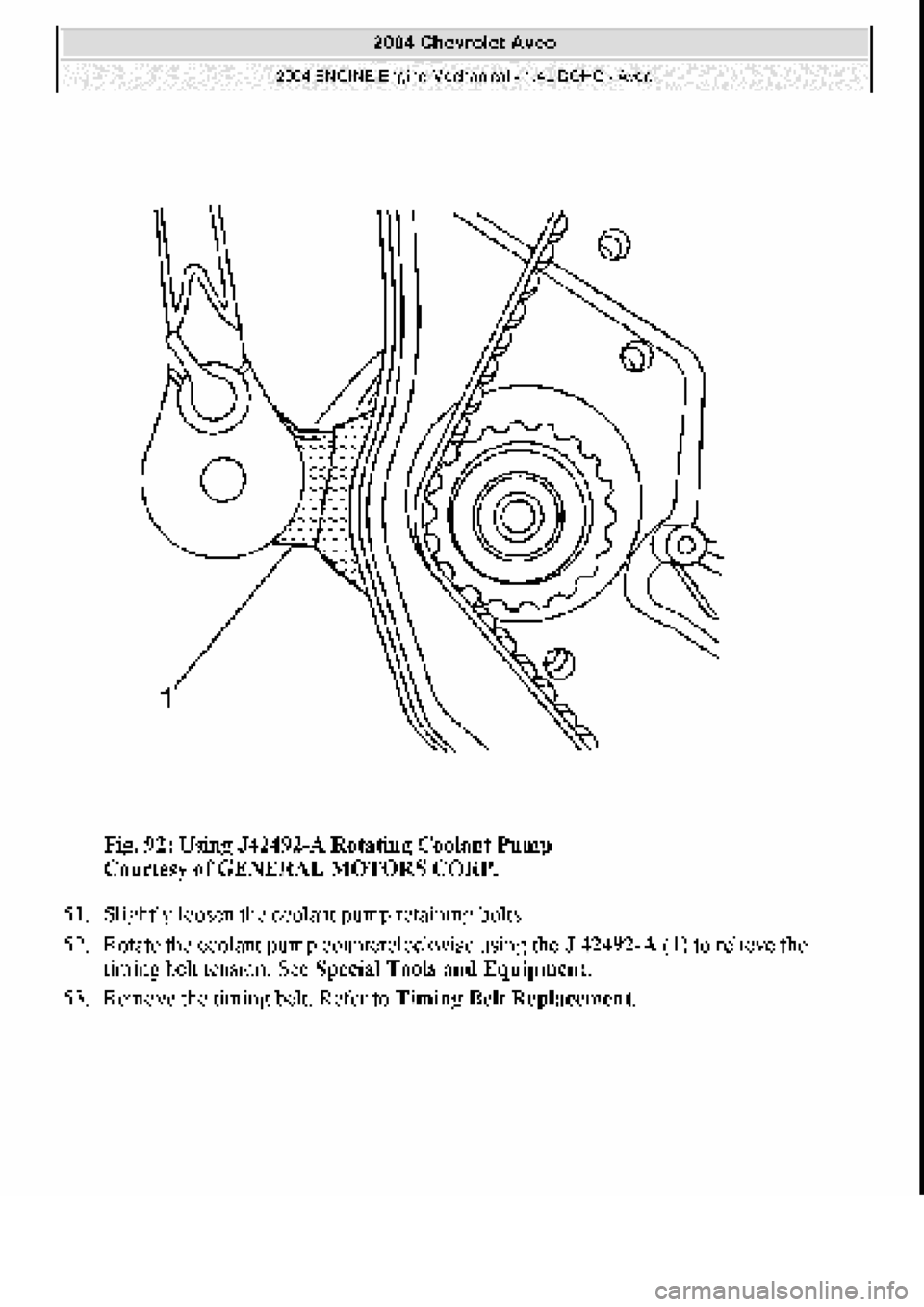 CHEVROLET AVEO 2002  Service Repair Manual 