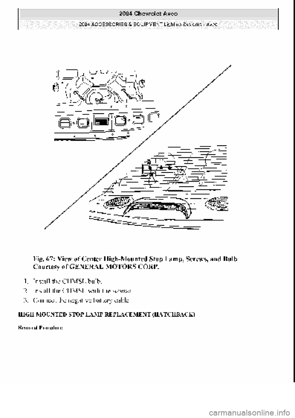 CHEVROLET AVEO 2002  Service Repair Manual 