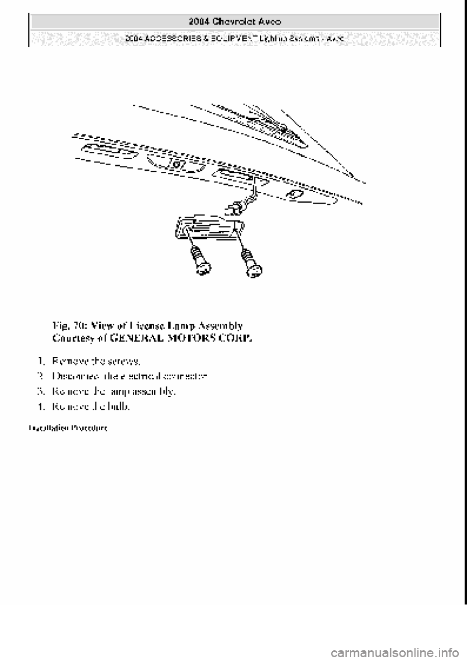CHEVROLET AVEO 2002  Service Repair Manual 