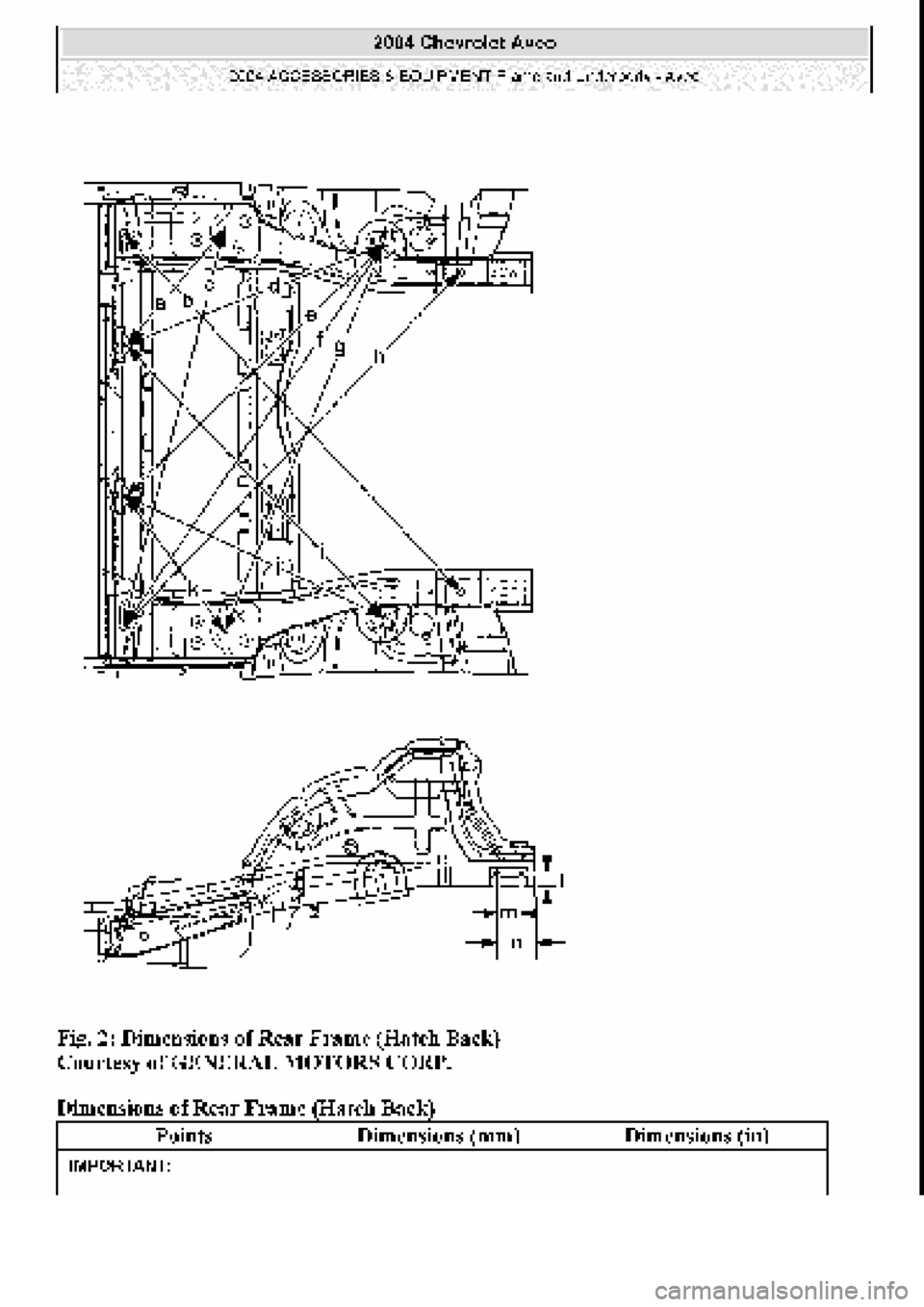 CHEVROLET AVEO 2002  Service Repair Manual 