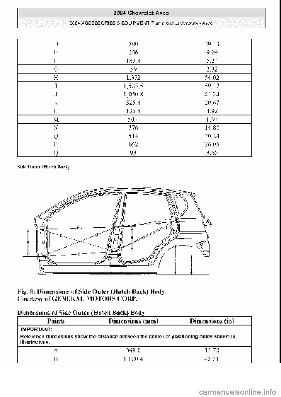 CHEVROLET AVEO 2002  Service Repair Manual 