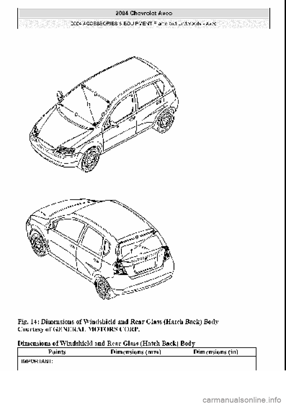 CHEVROLET AVEO 2002  Service Repair Manual 