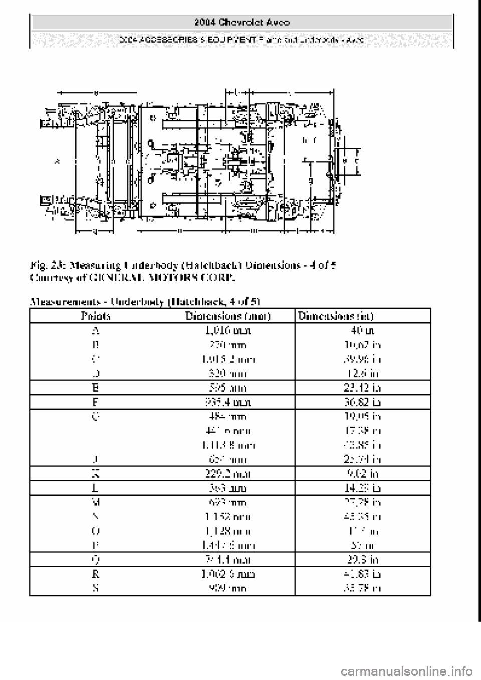 CHEVROLET AVEO 2002  Service Repair Manual 