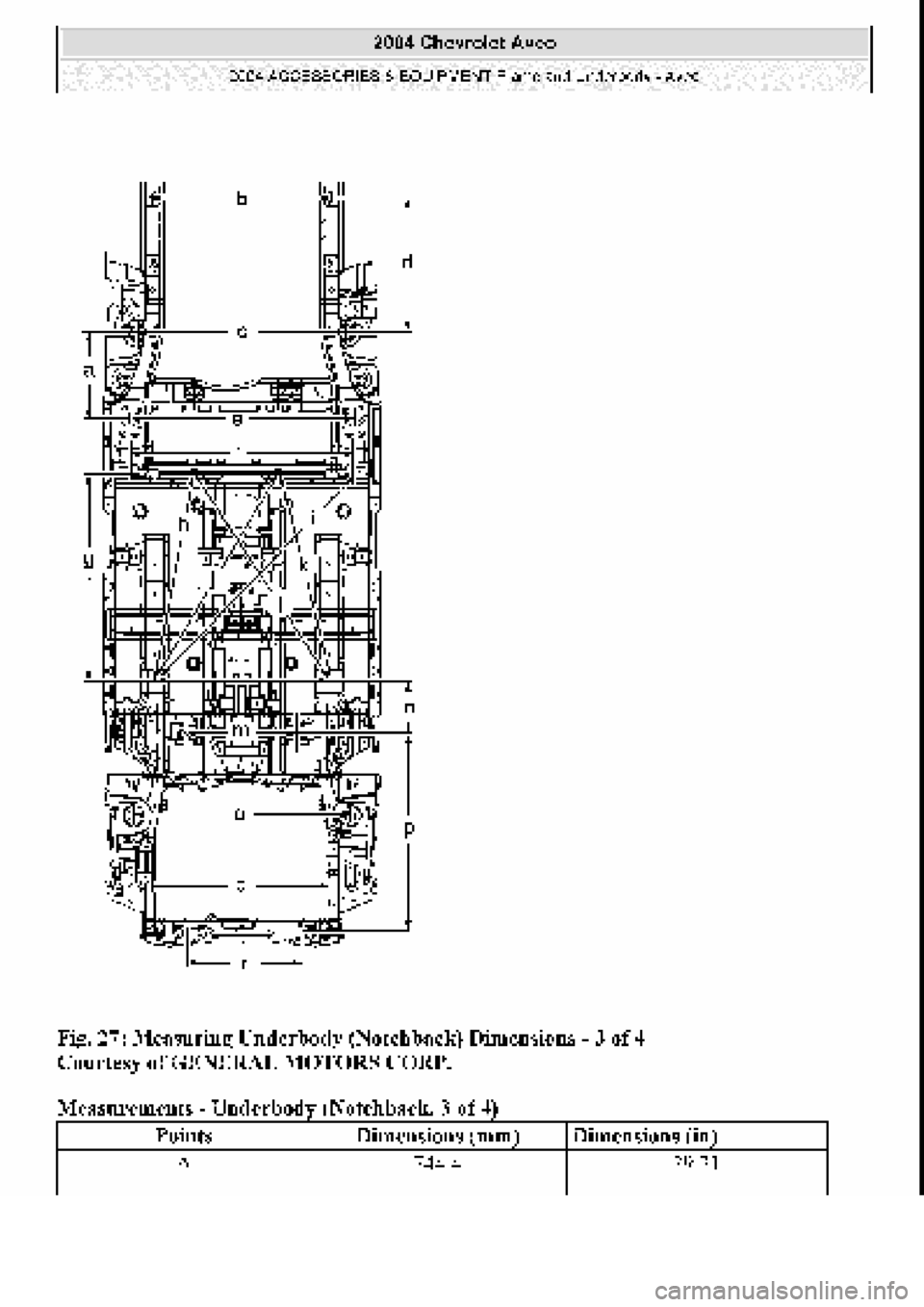 CHEVROLET AVEO 2002  Service Repair Manual 