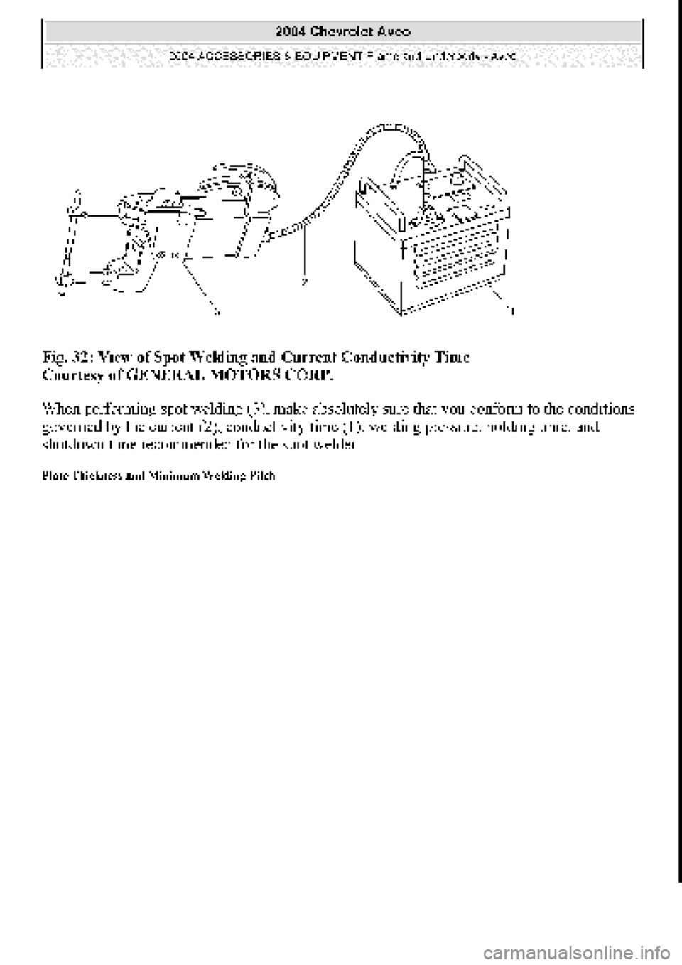 CHEVROLET AVEO 2002  Service Repair Manual 