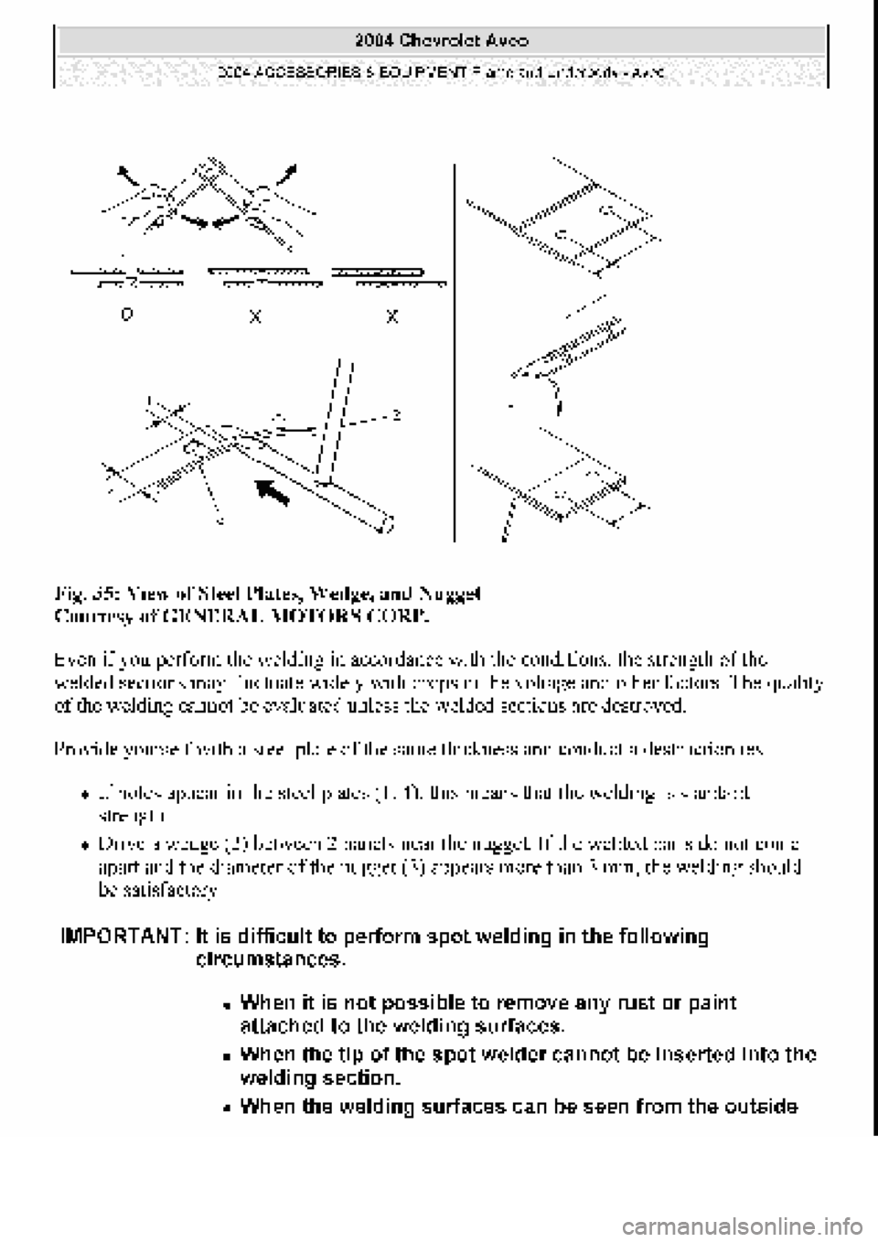 CHEVROLET AVEO 2002  Service Repair Manual 