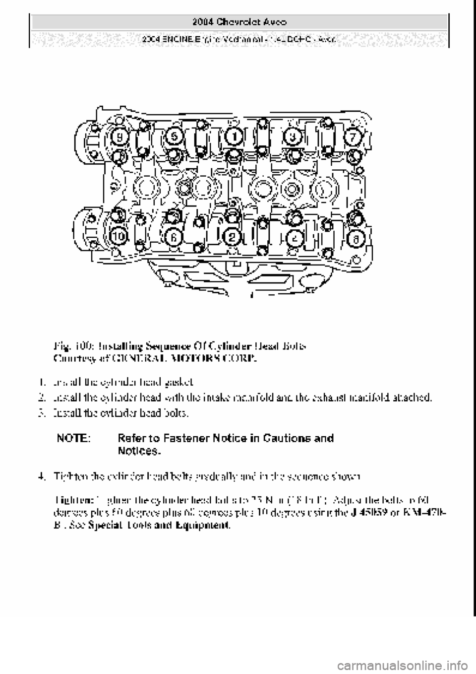 CHEVROLET AVEO 2002  Service Repair Manual 