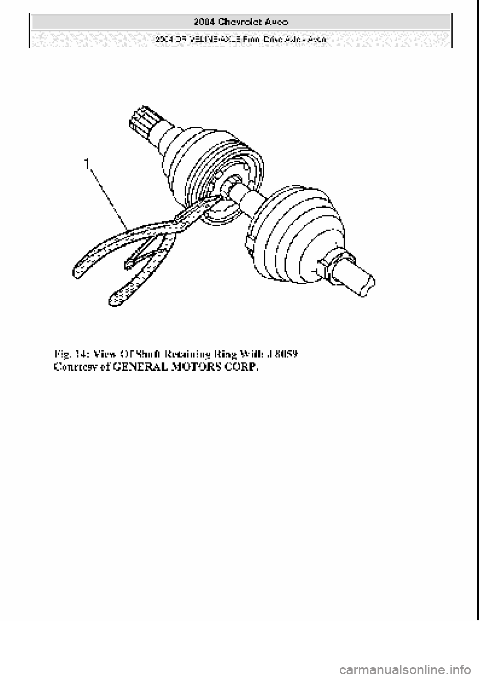 CHEVROLET AVEO 2002  Service Repair Manual 