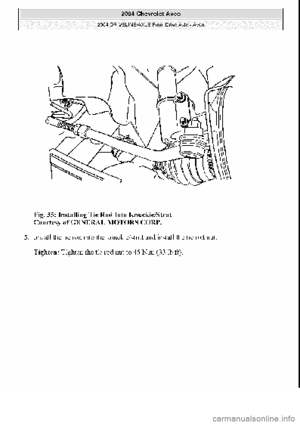 CHEVROLET AVEO 2002  Service Repair Manual 