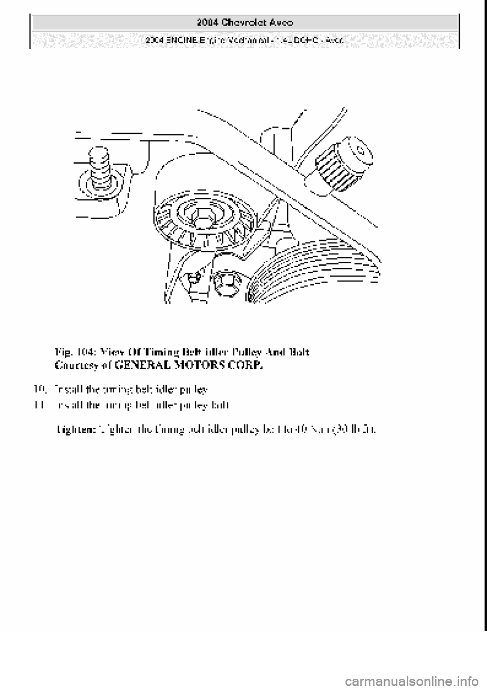 CHEVROLET AVEO 2002  Service Repair Manual 