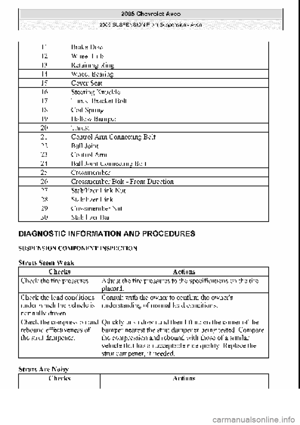 CHEVROLET AVEO 2002  Service Repair Manual 