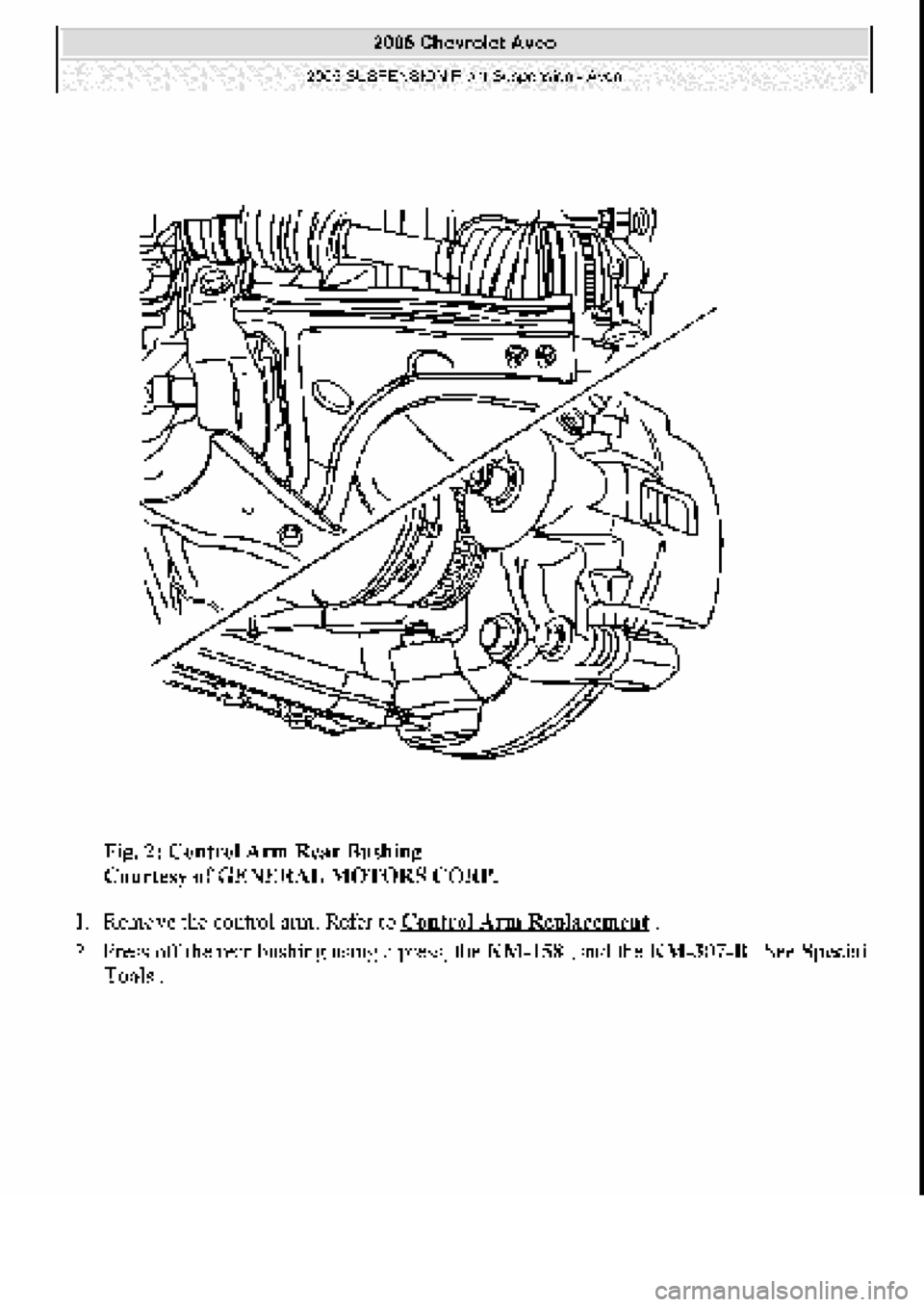 CHEVROLET AVEO 2002  Service Repair Manual 
