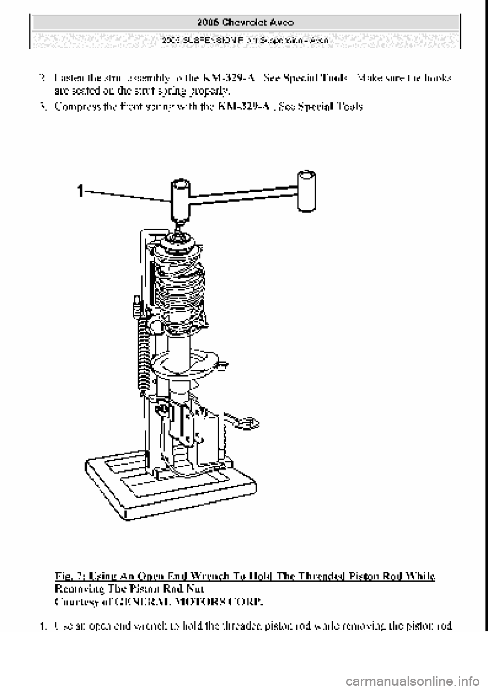 CHEVROLET AVEO 2002  Service Repair Manual 
