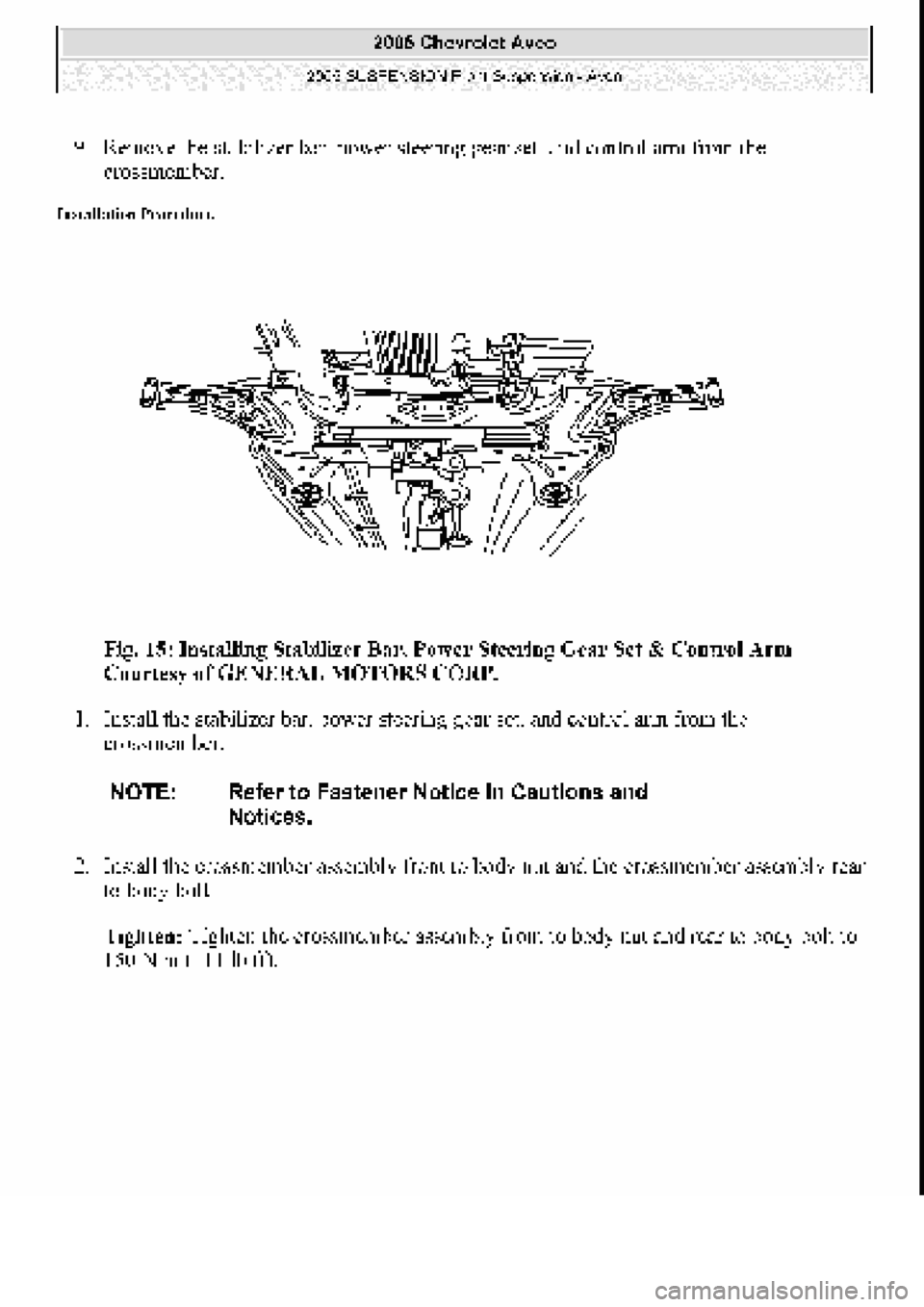 CHEVROLET AVEO 2002  Service Repair Manual 
