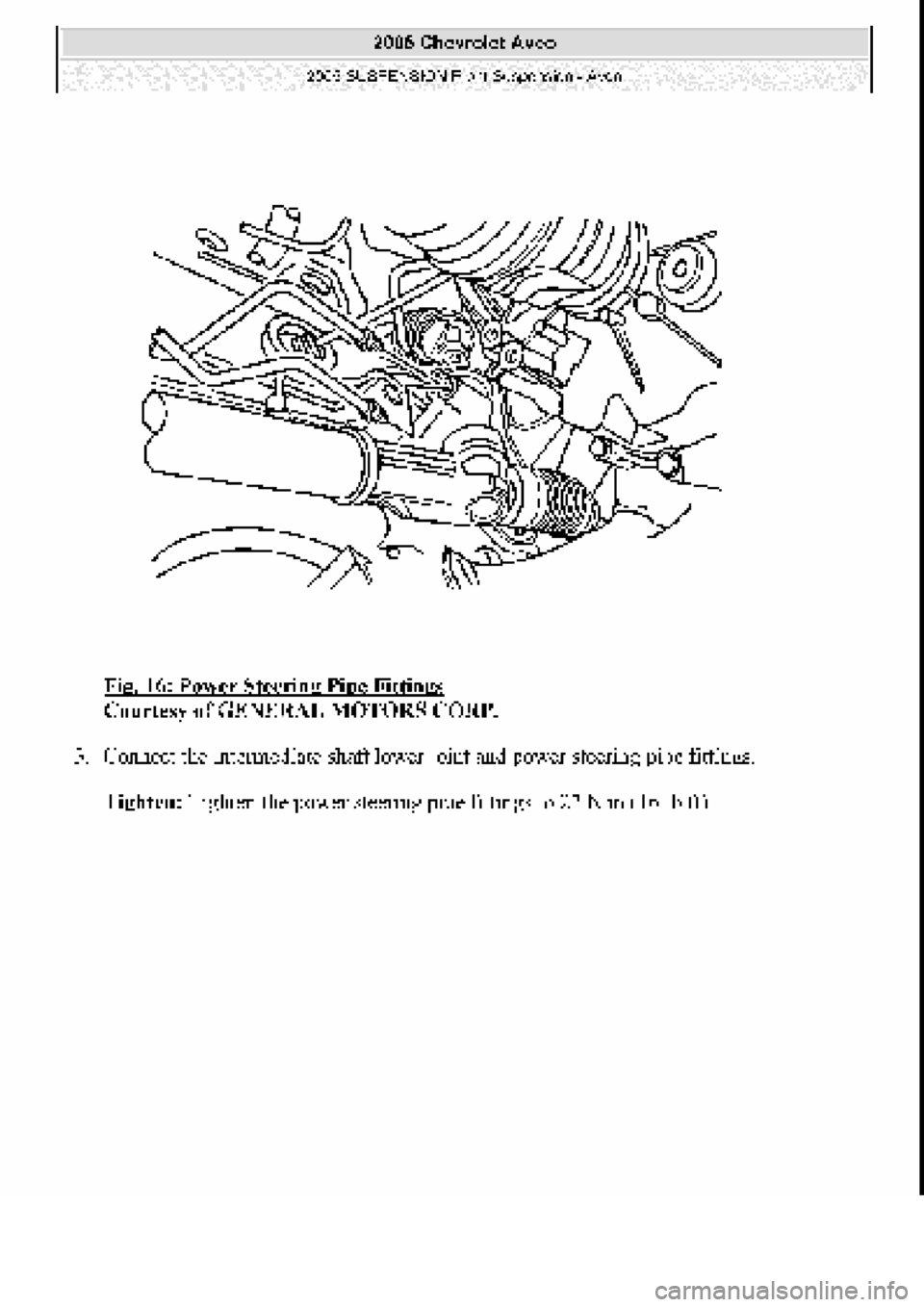 CHEVROLET AVEO 2002  Service Repair Manual 