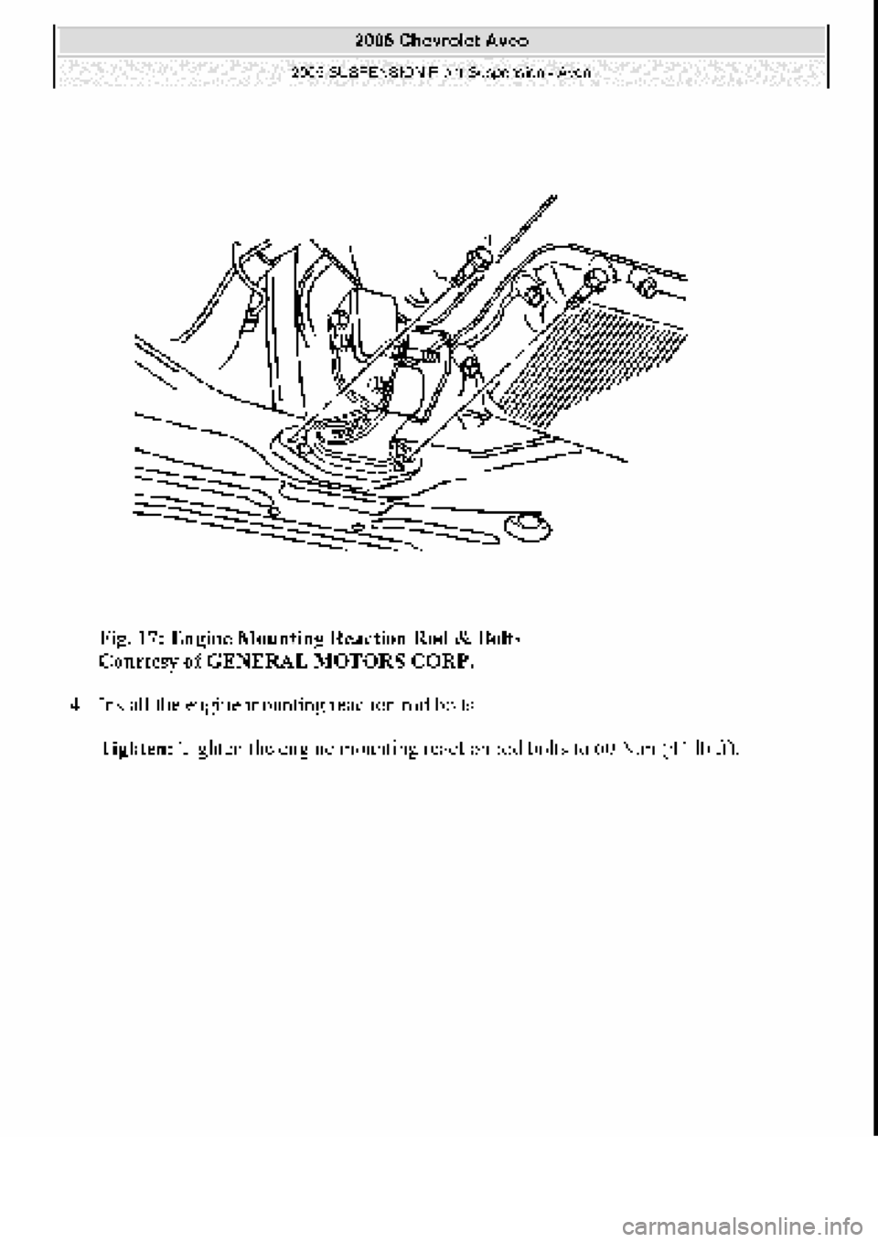 CHEVROLET AVEO 2002  Service Repair Manual 