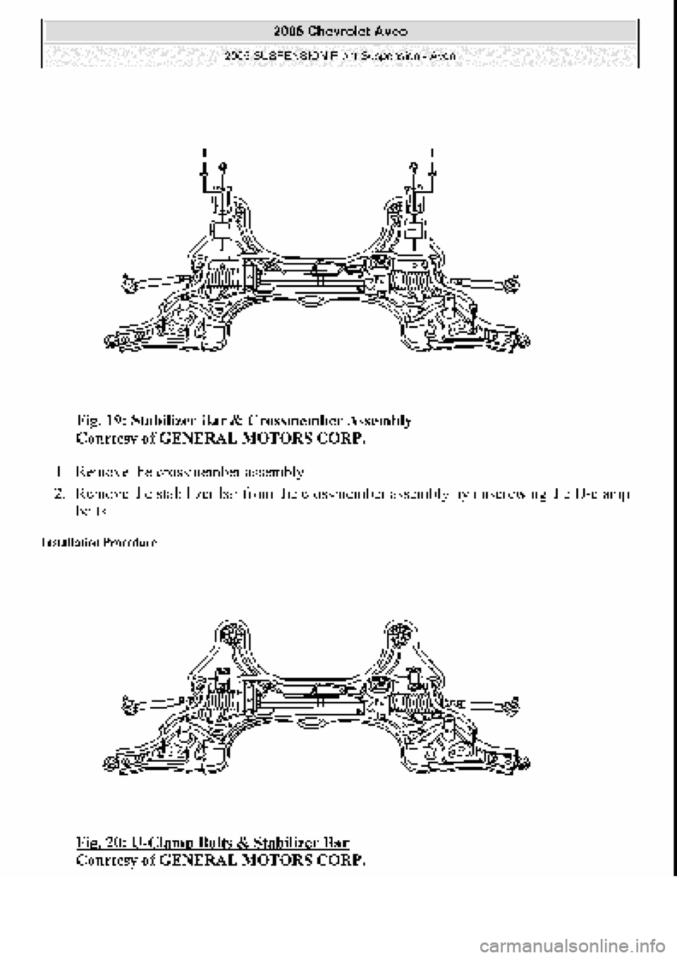 CHEVROLET AVEO 2002  Service Repair Manual 