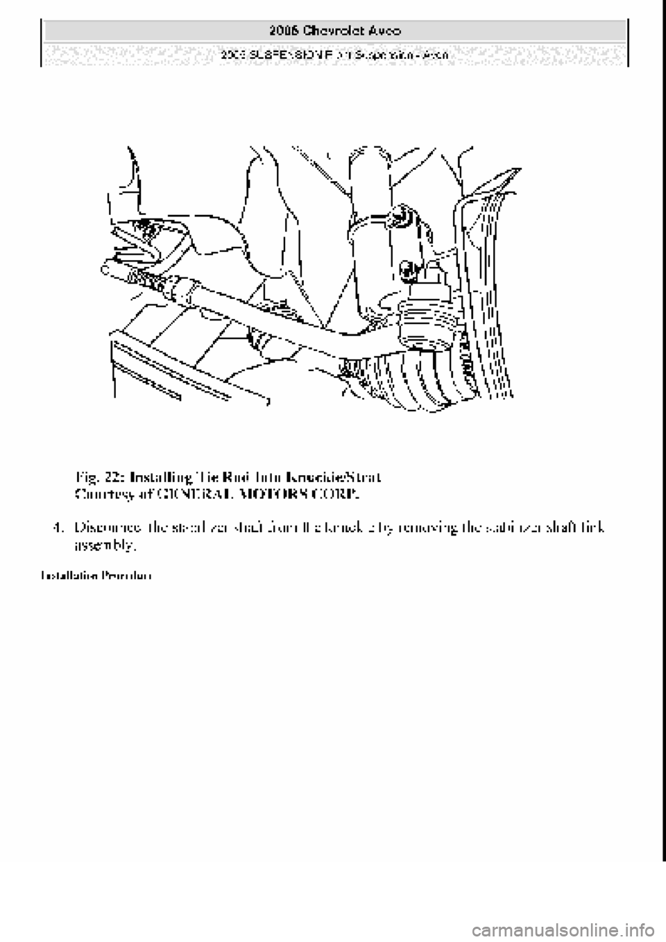 CHEVROLET AVEO 2002  Service Repair Manual 