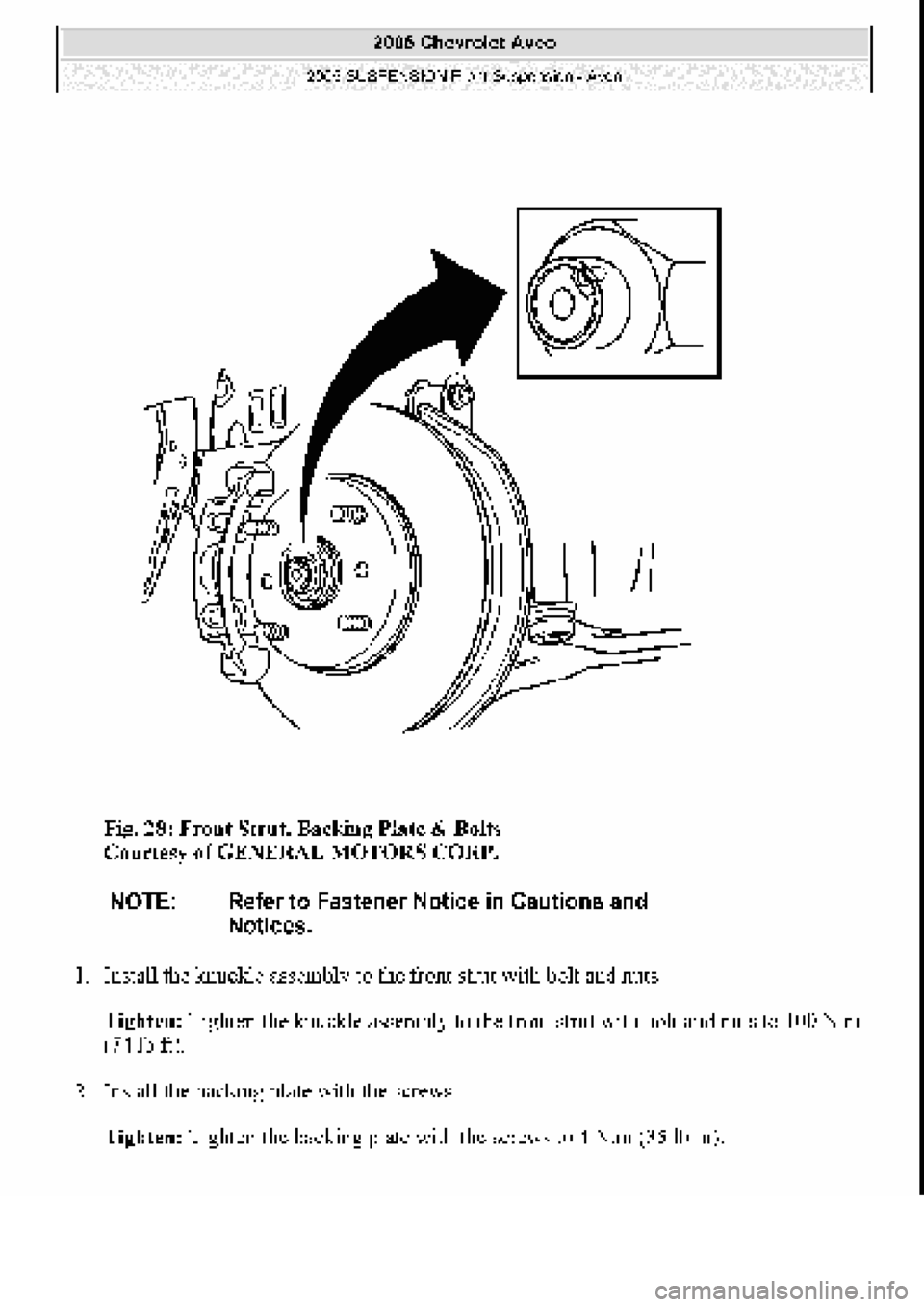 CHEVROLET AVEO 2002  Service Repair Manual 