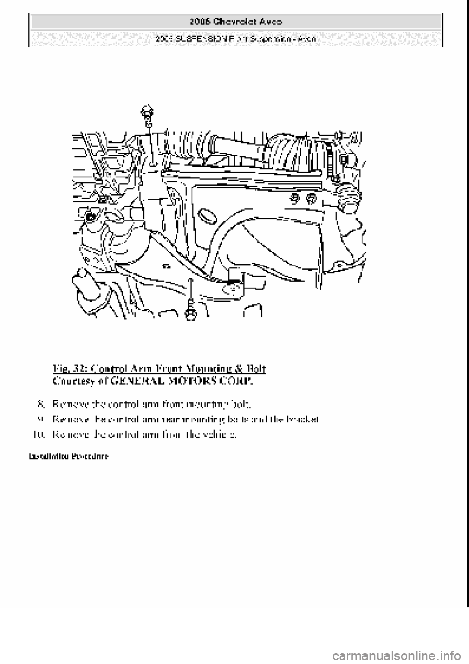 CHEVROLET AVEO 2002  Service Repair Manual 