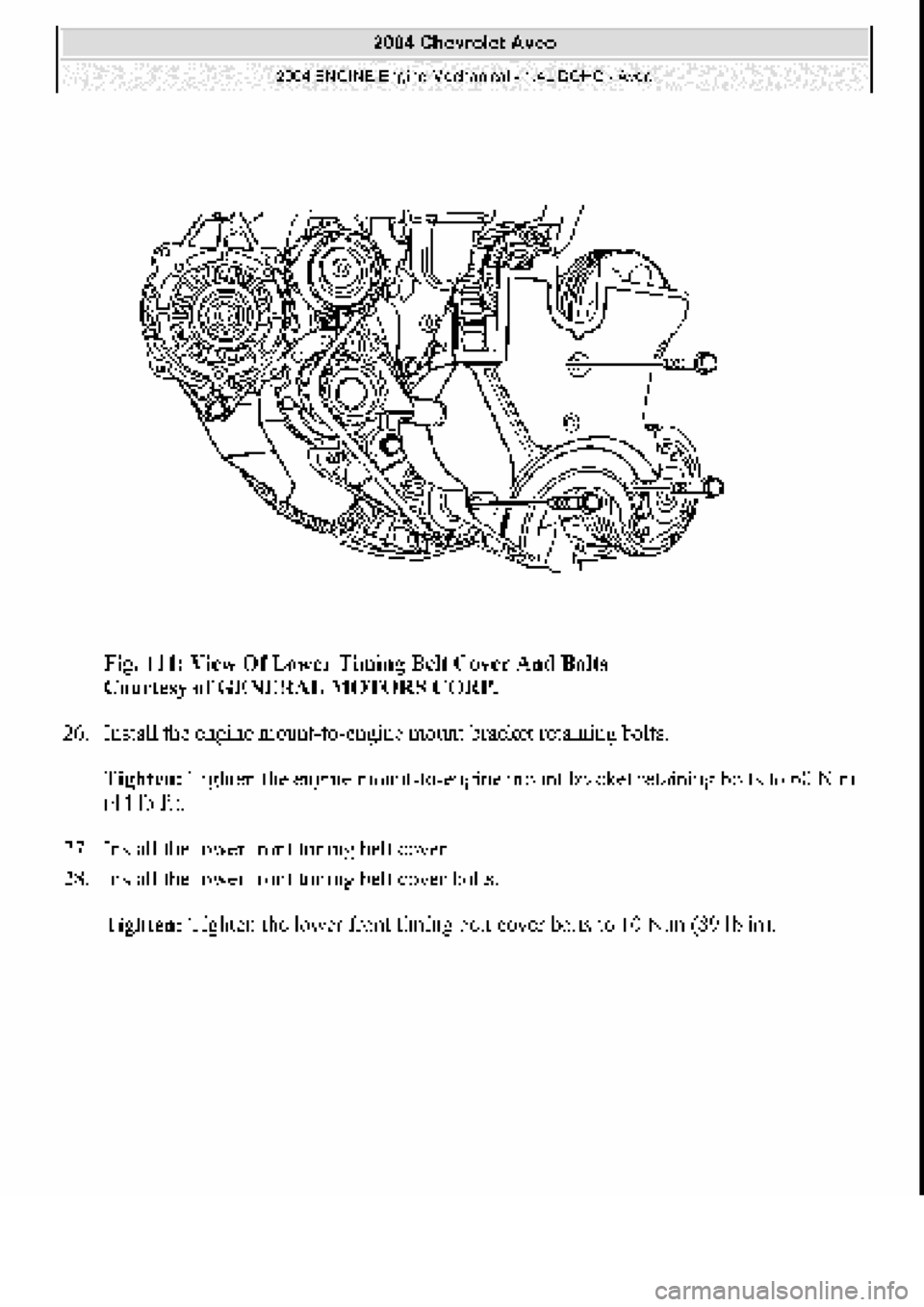 CHEVROLET AVEO 2002  Service Repair Manual 