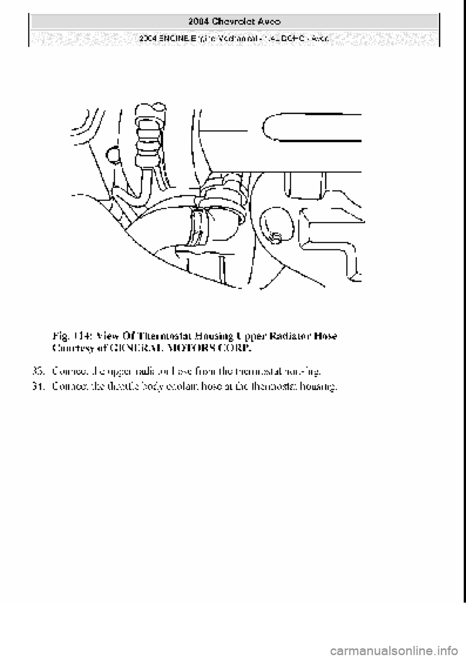 CHEVROLET AVEO 2002  Service Repair Manual 
