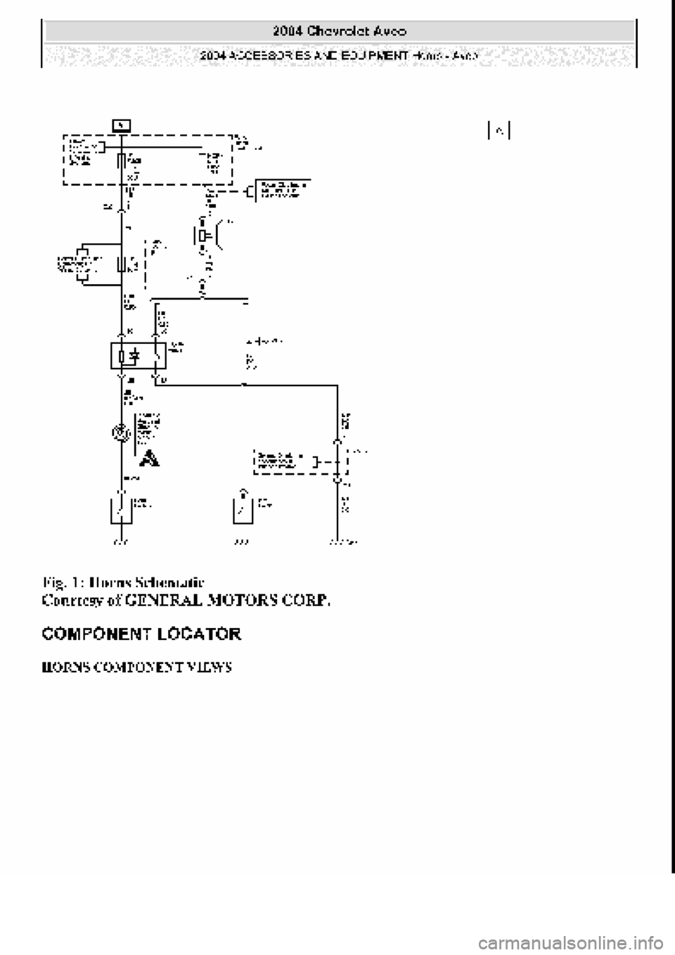 CHEVROLET AVEO 2002  Service Repair Manual 
