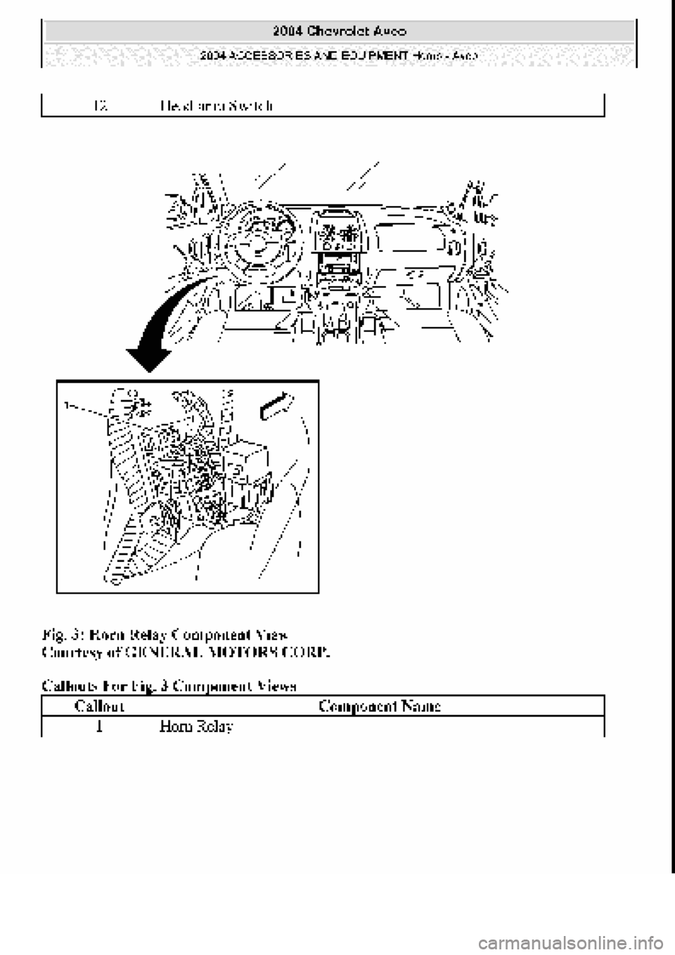 CHEVROLET AVEO 2002  Service Repair Manual 