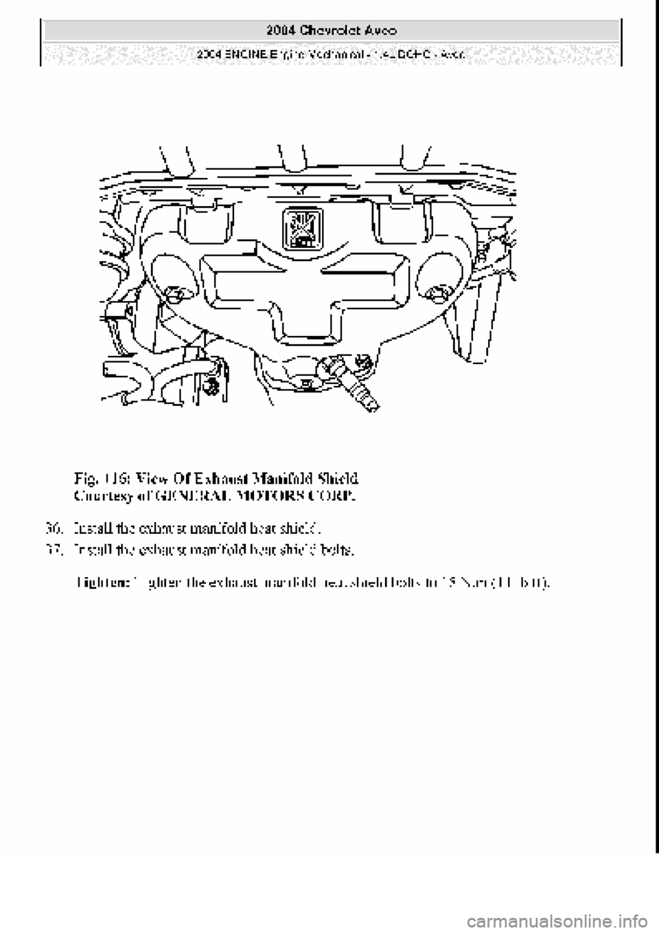 CHEVROLET AVEO 2002  Service Repair Manual 