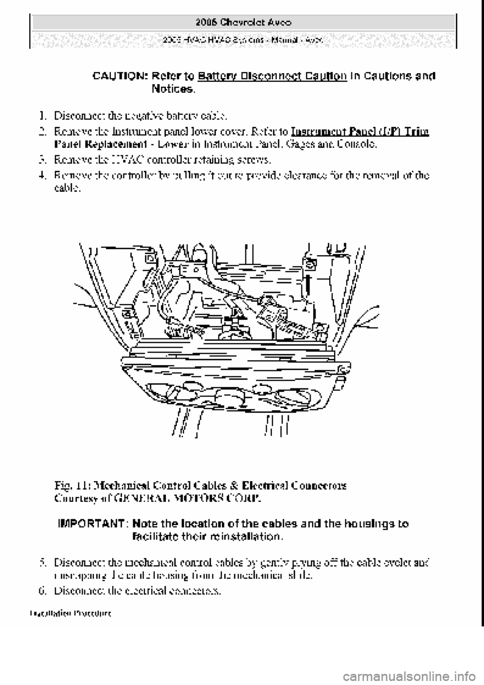 CHEVROLET AVEO 2002  Service Repair Manual 
