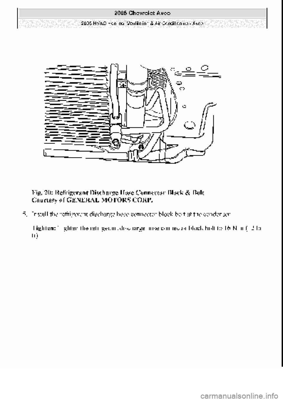 CHEVROLET AVEO 2002  Service Repair Manual 