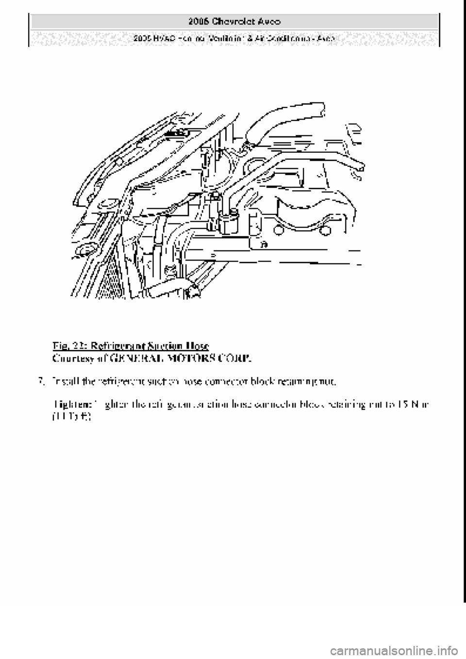 CHEVROLET AVEO 2002  Service Repair Manual 