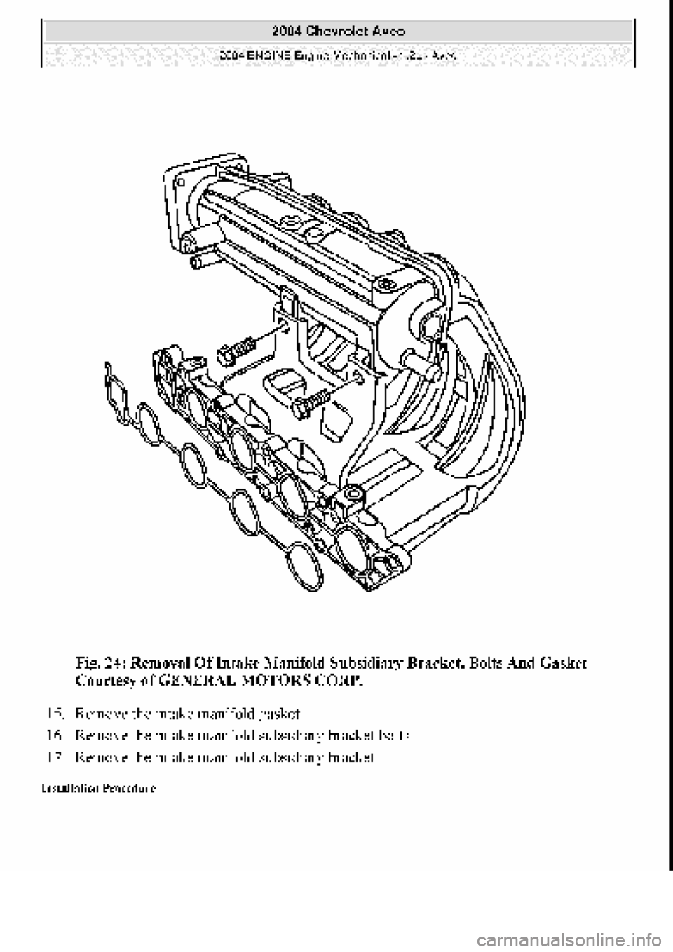 CHEVROLET AVEO 2002  Service Repair Manual 