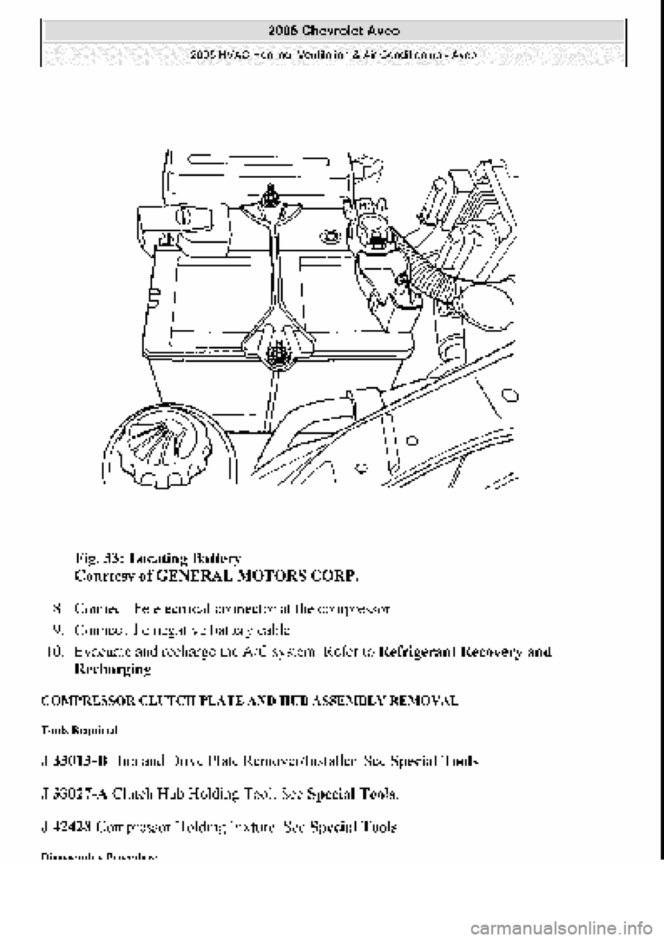 CHEVROLET AVEO 2002  Service Repair Manual 