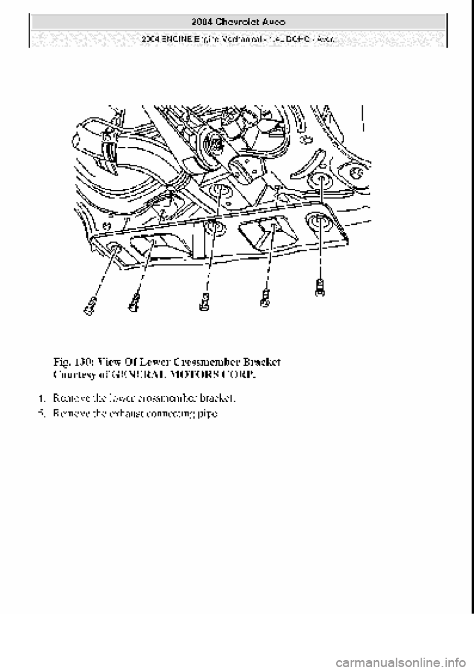 CHEVROLET AVEO 2002  Service Repair Manual 