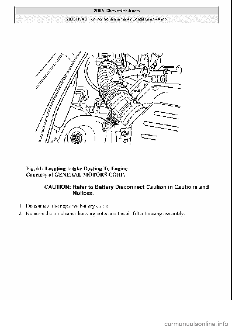 CHEVROLET AVEO 2002  Service Repair Manual 