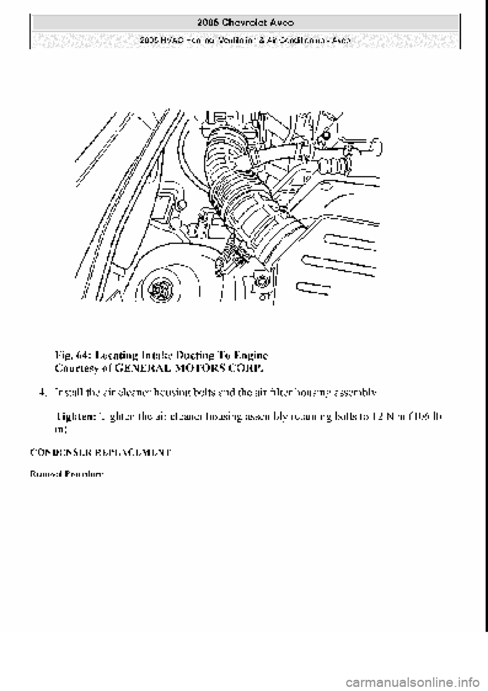 CHEVROLET AVEO 2002  Service Repair Manual 