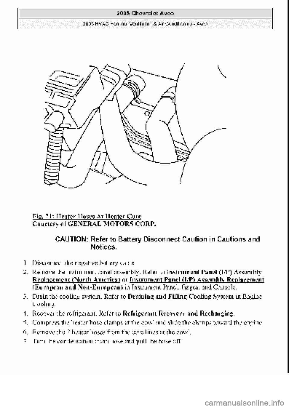 CHEVROLET AVEO 2002  Service Repair Manual 