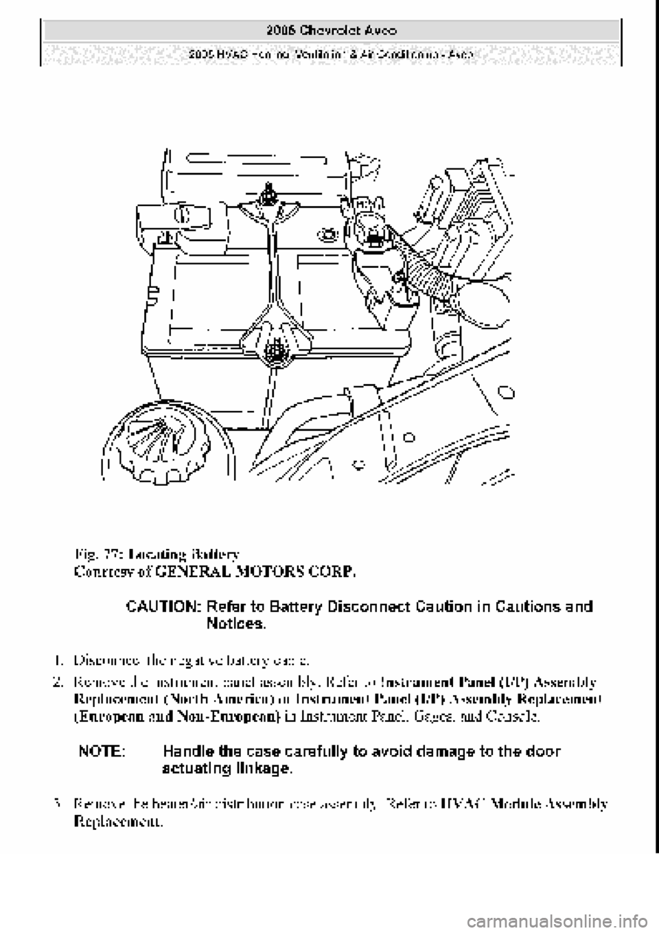 CHEVROLET AVEO 2002  Service Repair Manual 