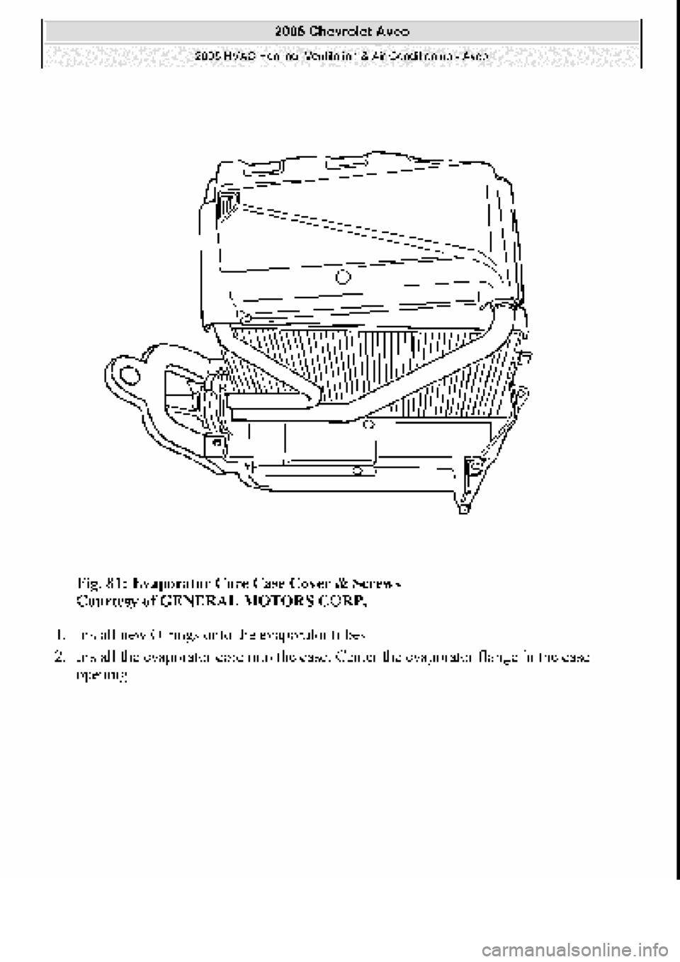 CHEVROLET AVEO 2002  Service Repair Manual 