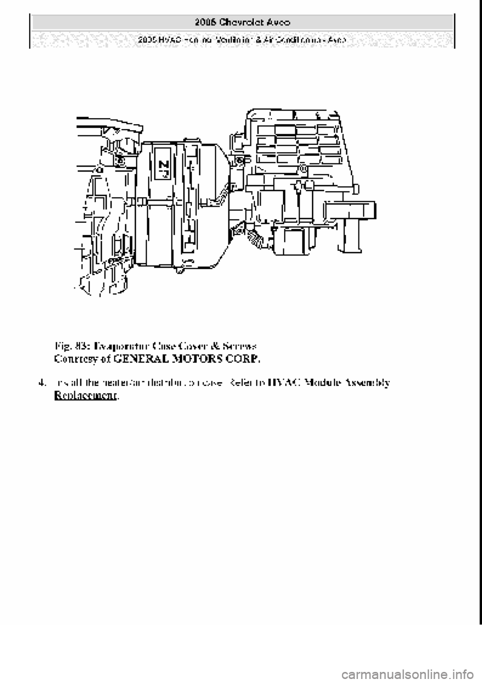 CHEVROLET AVEO 2002  Service Repair Manual 