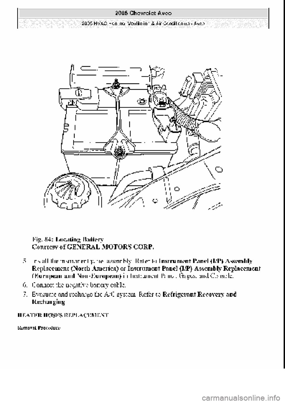 CHEVROLET AVEO 2002  Service Repair Manual 