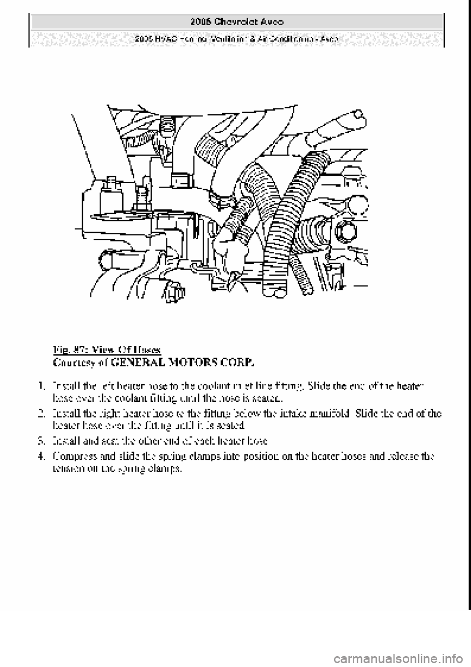 CHEVROLET AVEO 2002  Service Repair Manual 