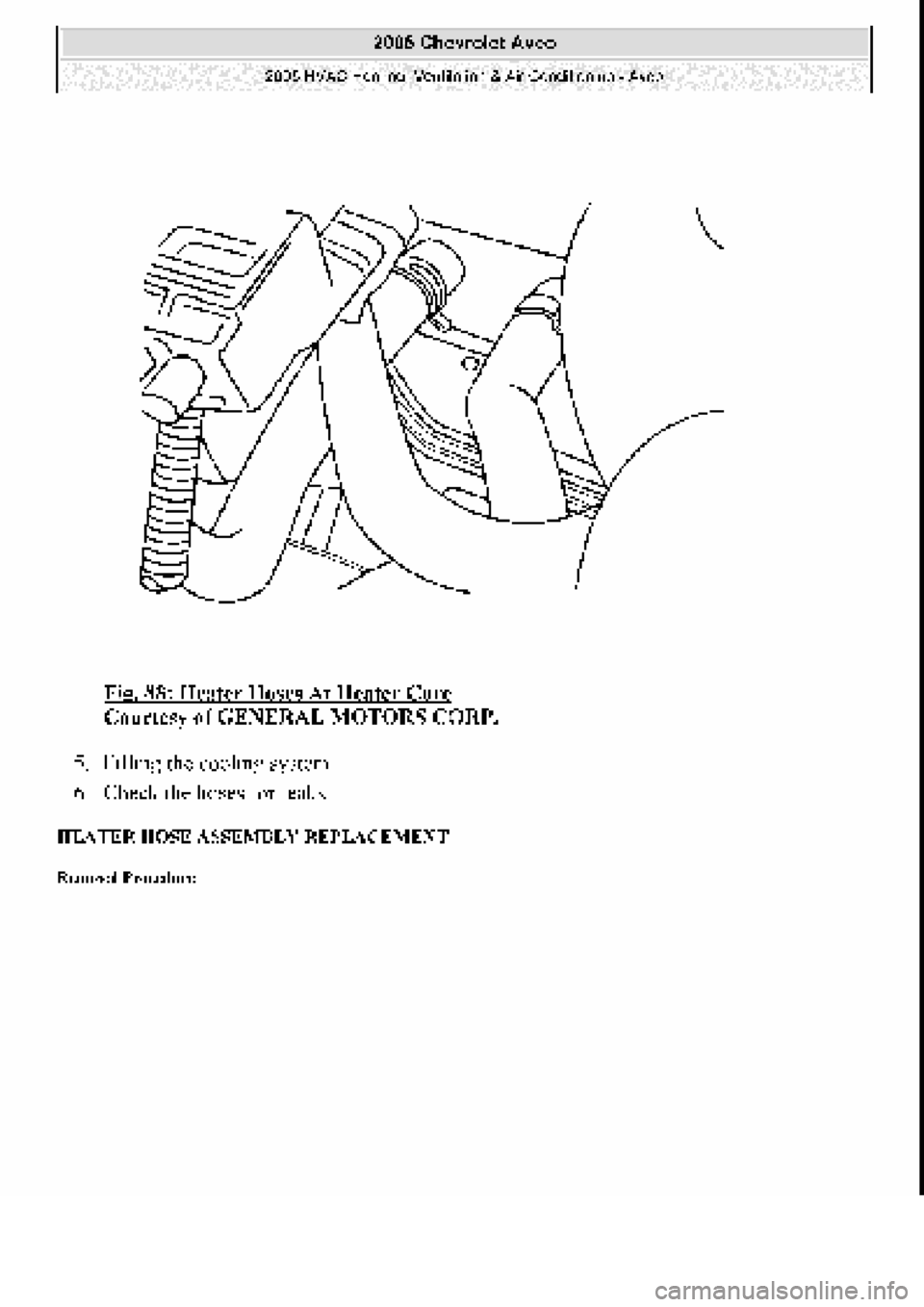 CHEVROLET AVEO 2002  Service Repair Manual 