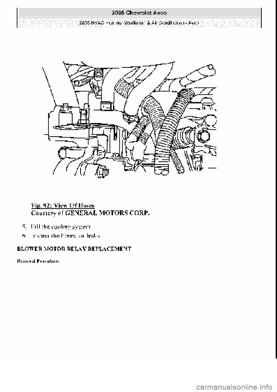CHEVROLET AVEO 2002  Service Repair Manual 